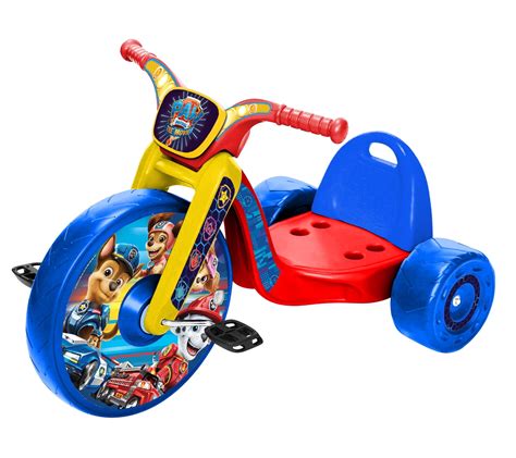 This ride-on toddler tricycle is made for kids ages 3 to 7 years and is pedal-powered so they can cruise on their own with adult supervision of course Zip around the neighborhood with your favorite character graphics. . Fly wheels 15 cruiser